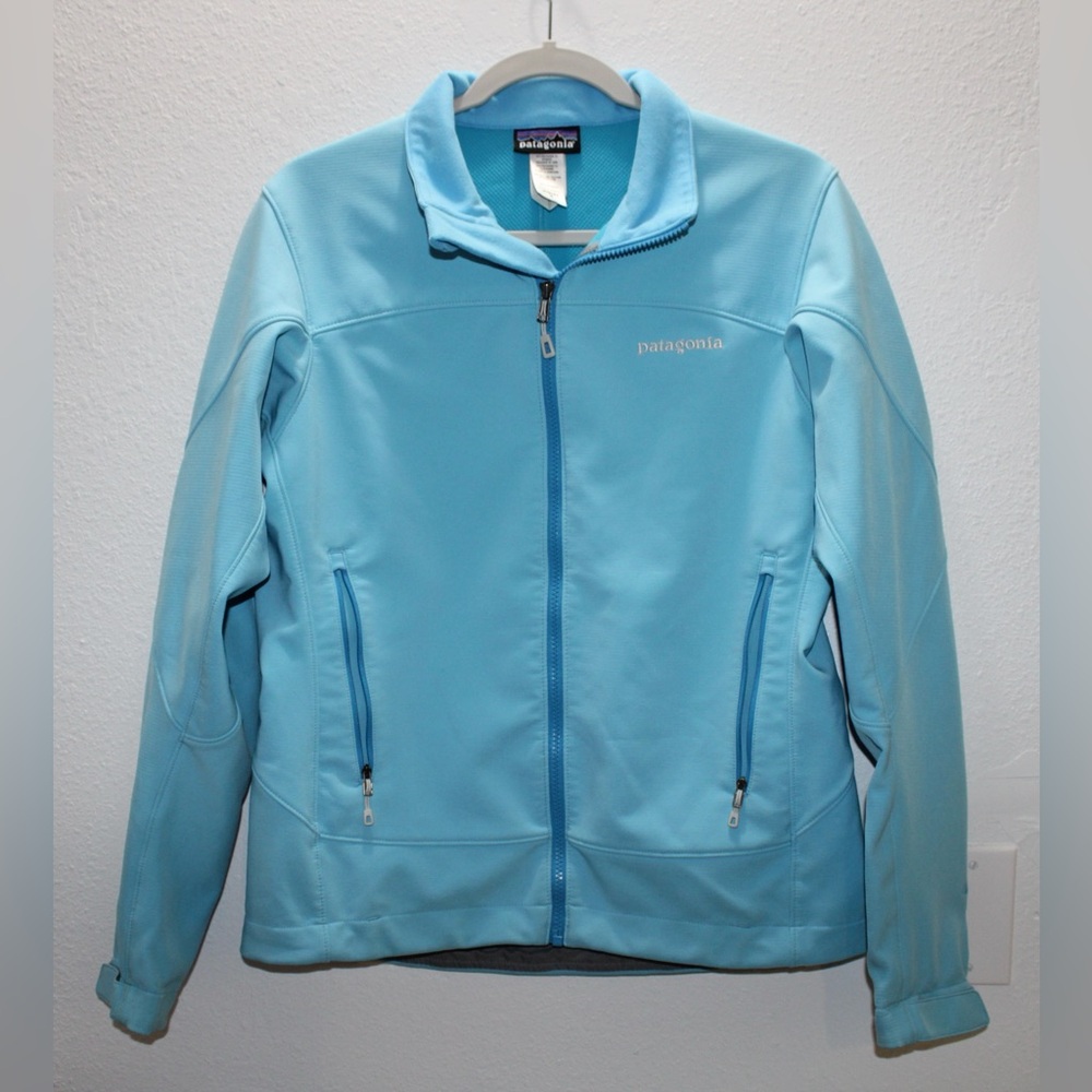 Patagonia Adze Women's‎ Size Medium  Wind Resistant Water Repellent Blue Jacket